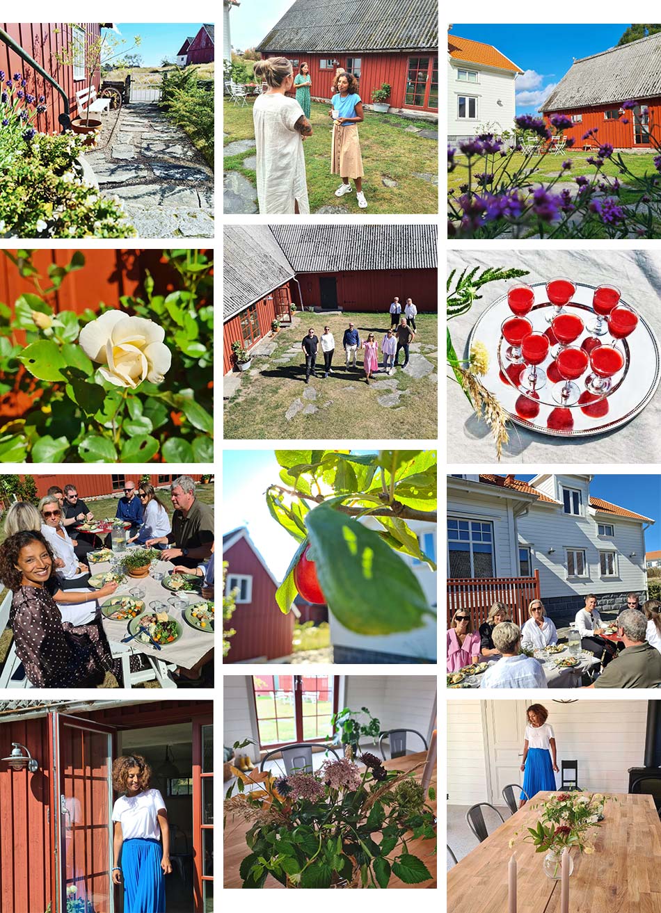 Föreläsningar under sommaren 2022 på Albrekts gård nära Varberg i Halland med Victorias interiör och arkitektur